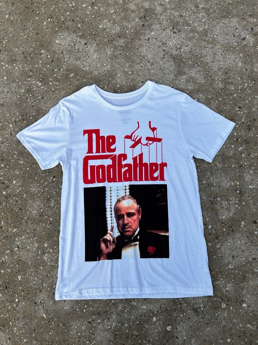 The Godfather Marlon Brando Graphic T-Shirt White Size M